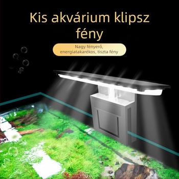 Akvarisztikus LED kliplámpa - Mini X3 X5, 5W/10W, Műanyag, 0,15 kg