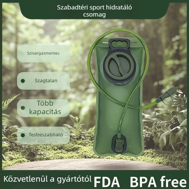 Kültéri víztartó táska túrázáshoz és kerékpározáshoz – EVA/TPU anyag, 2000 ml kapacitás, kültéri stílus, Peak Journey Outdoor