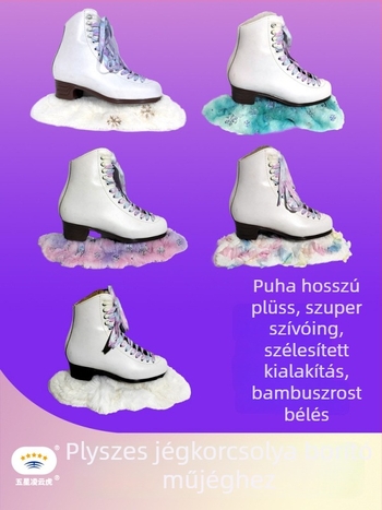 Plüss korcsolya pengeszsák PU-hálózatos felsőrésszel, borjúin talppal, egyréses kerekek, kerék anyaga poliészter