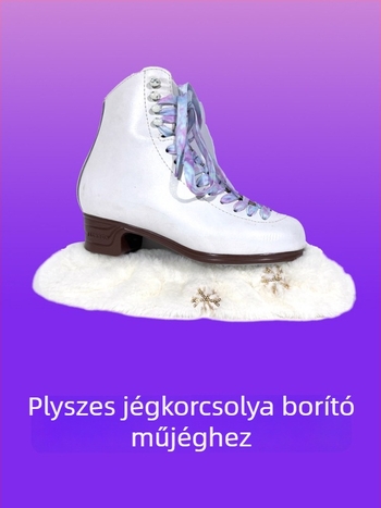 Plüss korcsolya pengeszsák PU-hálózatos felsőrésszel, borjúin talppal, egyréses kerekek, kerék anyaga poliészter