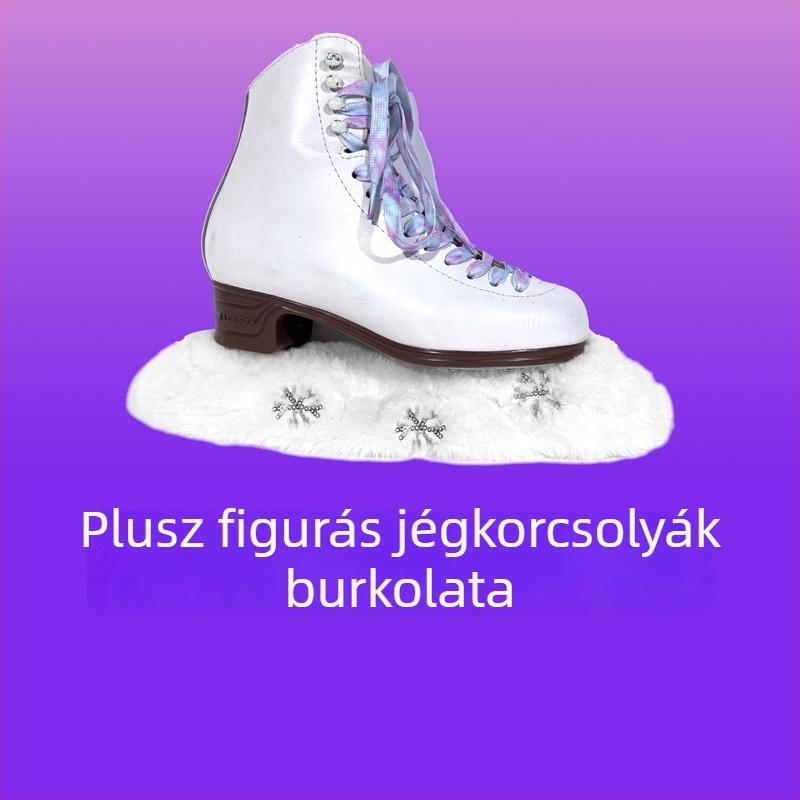 Plüss korcsolya pengeszsák PU-hálózatos felsőrésszel, borjúin talppal, egyréses kerekek, kerék anyaga poliészter