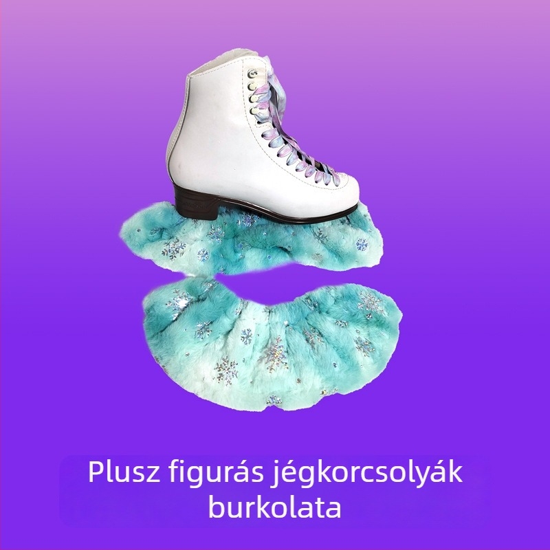 Plüss korcsolya pengeszsák PU-hálózatos felsőrésszel, borjúin talppal, egyréses kerekek, kerék anyaga poliészter