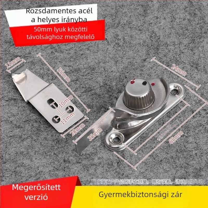 Féllhold alakú ablakzár - rozsdamentes acél, modell YYSgz, márka Shouli, modern minimalist stílus