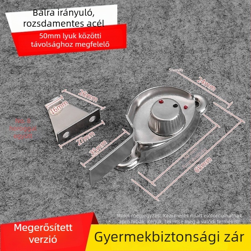 Féllhold alakú ablakzár - rozsdamentes acél, modell YYSgz, márka Shouli, modern minimalist stílus