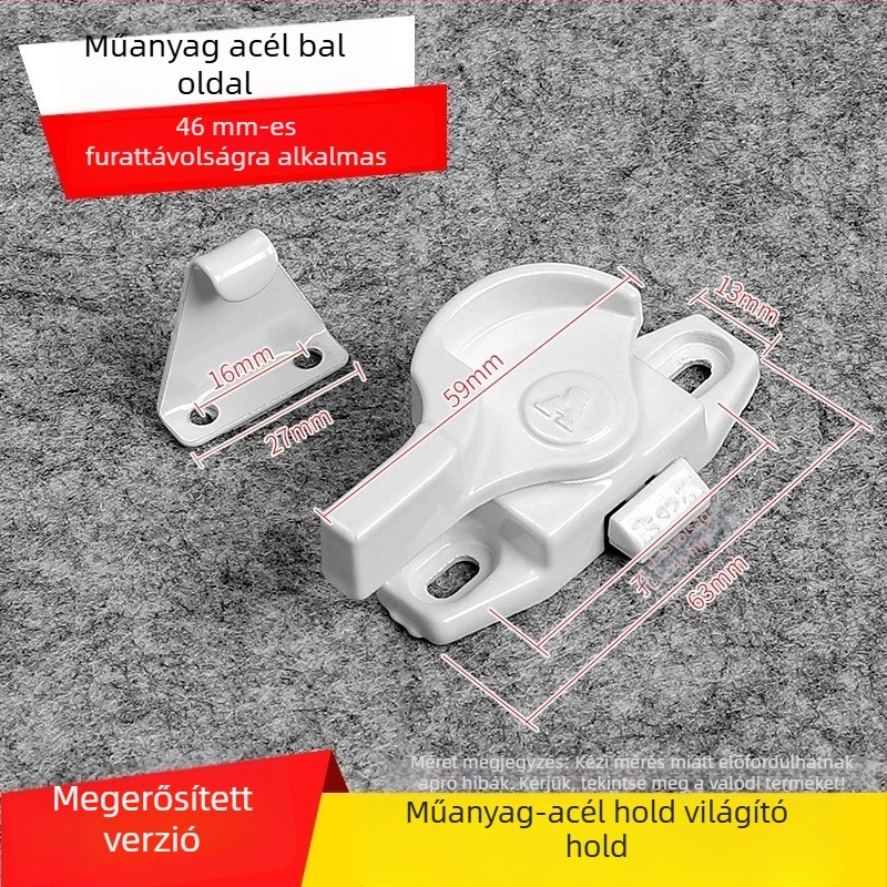 Féllhold alakú ablakzár - rozsdamentes acél, modell YYSgz, márka Shouli, modern minimalist stílus