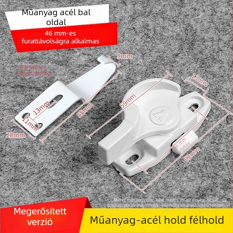 Féllhold alakú ablakzár - rozsdamentes acél, modell YYSgz, márka Shouli, modern minimalist stílus