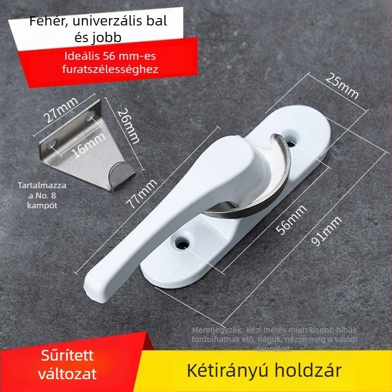 Féllhold alakú ablakzár - rozsdamentes acél, modell YYSgz, márka Shouli, modern minimalist stílus