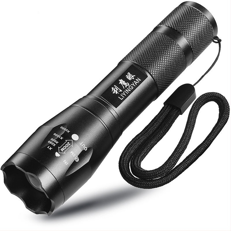 LED zseblámpa power bankkal a telefon töltésére, ultra erős fény, 200–500 m hatótávolság, 1600 mAh, 15 W, kézi generálás