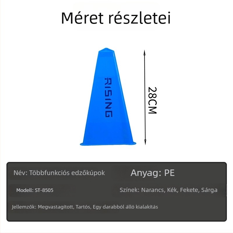 Futball-edzés jelzőkúpok kültéri edzésekhez