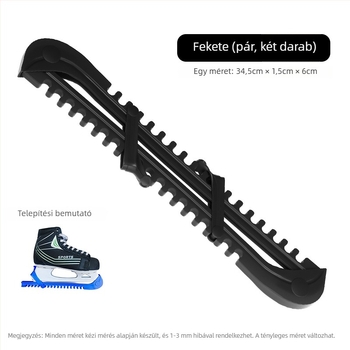 Jégkorong korcsolya pengéjének védőborítása – kompatibilis felnőttek és gyermekek számára, pengeszélesség 34.5×1.5×6 cm