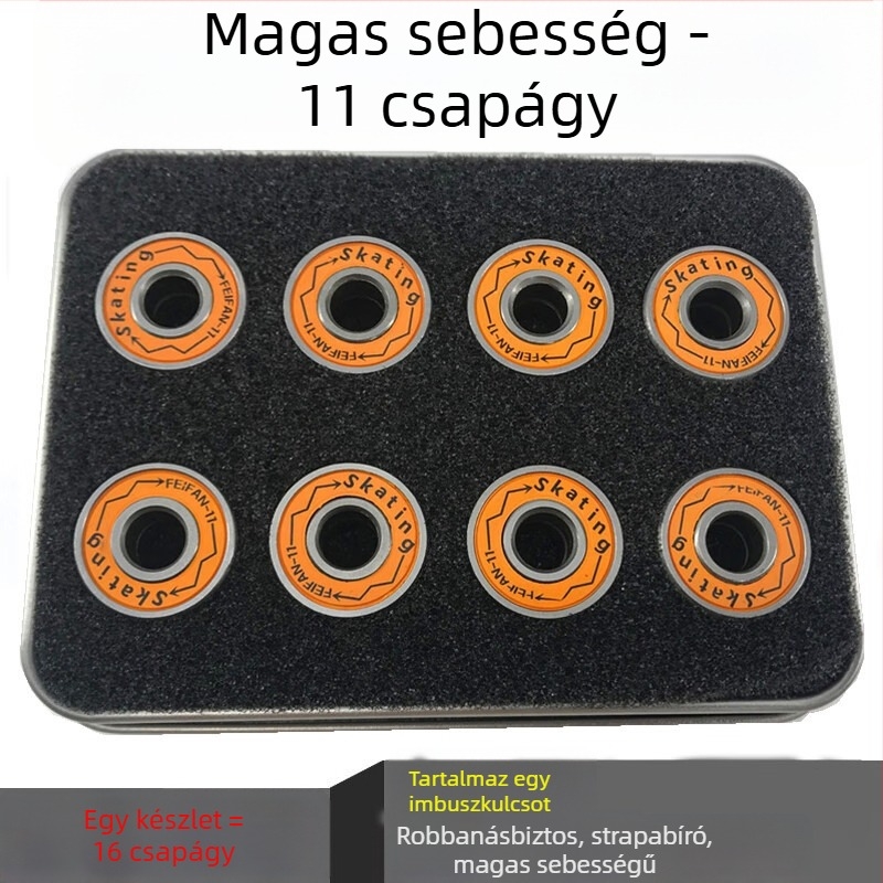 COUSOO gyors- és professzionális görkorcsolya csapágyak TPU kerekekhez, egysoros