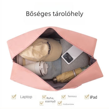 Nagy kapacitású utazótáska kézi fogantyúval, Oxford anyag, többfunkciós tároló, modern minimalista stílus