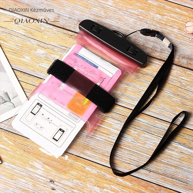 Vízálló telefon tok, átlátszó PVC taska, alkalmas képek készítéséhez víz alatt, univerzálisan kompatibilis okostelefonnal
