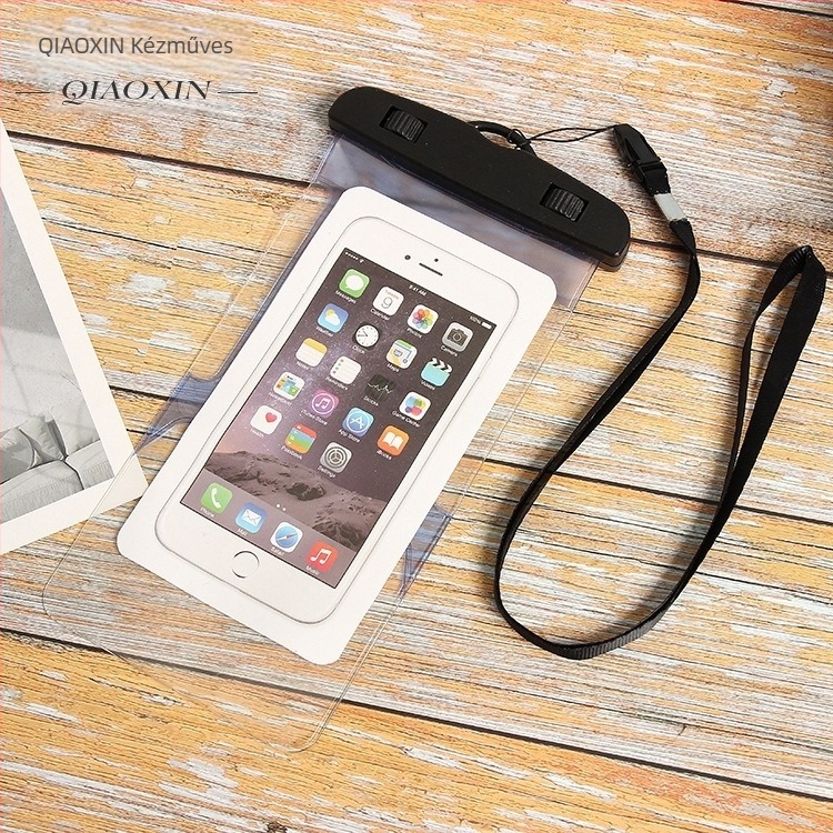 Vízálló telefon tok, átlátszó PVC taska, alkalmas képek készítéséhez víz alatt, univerzálisan kompatibilis okostelefonnal