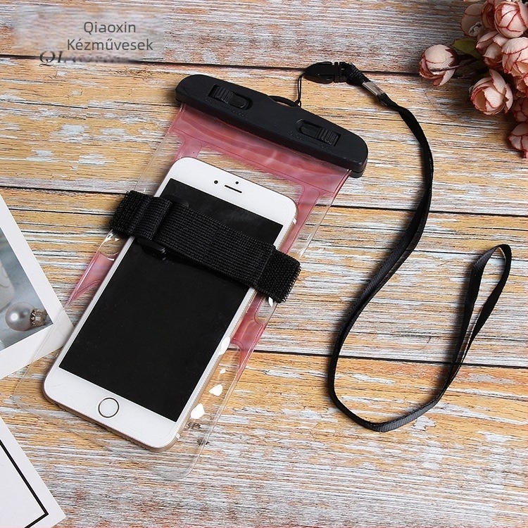 Vízálló telefon tok, átlátszó PVC taska, alkalmas képek készítéséhez víz alatt, univerzálisan kompatibilis okostelefonnal