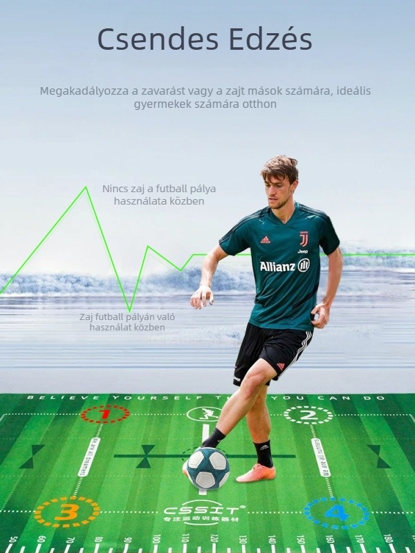 Beltéri futball-edzés matrac gyerekeknek — Crystal Velvet felület, CSSIT márka, Guangzhou eredetű, futball-edzés segédeszköz.