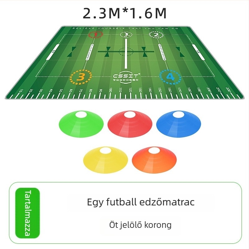 Beltéri futball-edzés matrac gyerekeknek — Crystal Velvet felület, CSSIT márka, Guangzhou eredetű, futball-edzés segédeszköz.