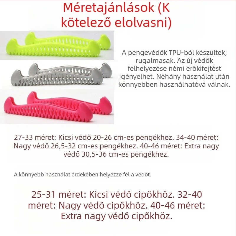 Rugalmas, puha pengetakarók jégkorcsolyákhoz – gyerekeknek és felnőtteknek