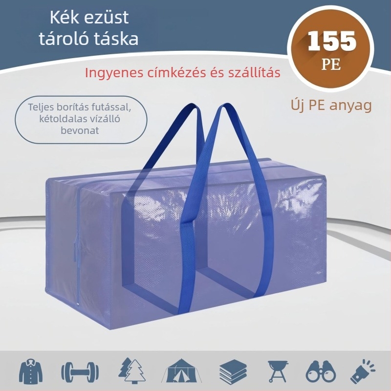 Polietilénből készült köb alakú költöző csomagoló táska, többfunkciós