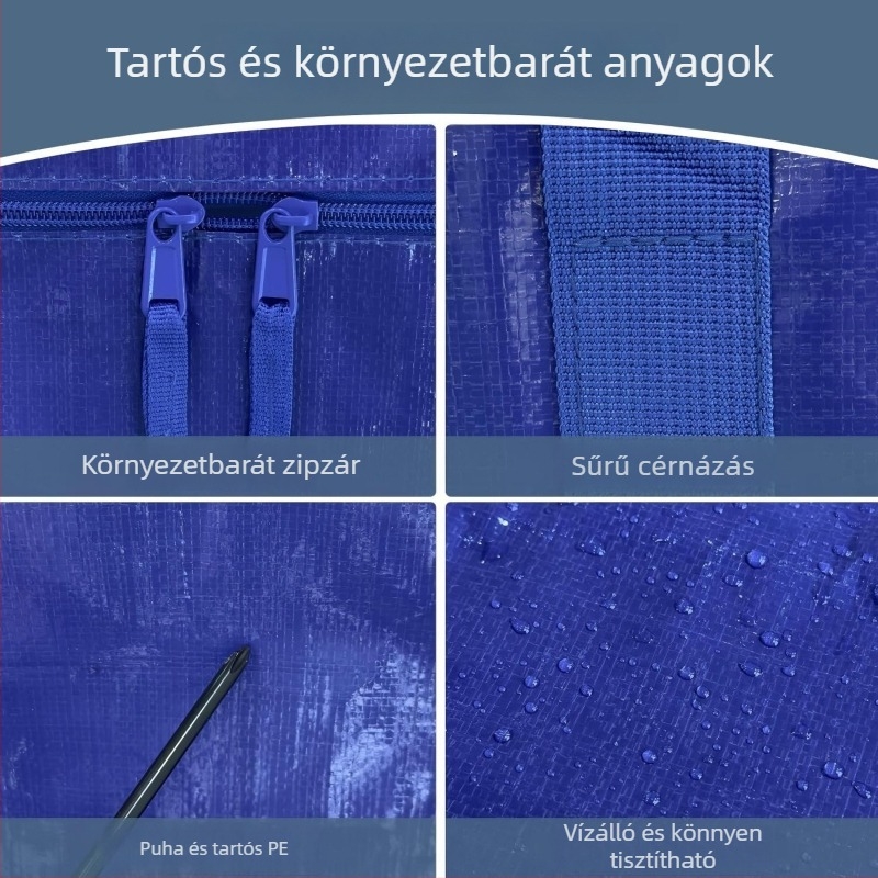 Polietilénből készült köb alakú költöző csomagoló táska, többfunkciós