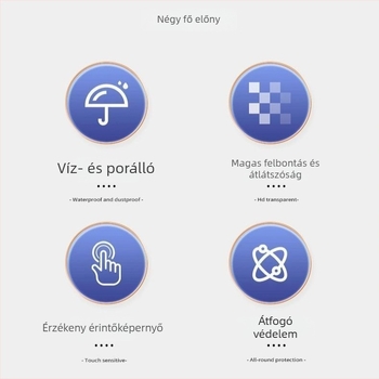 Egyszer használatos vízálló telefon-táska, vastag átlátszó tok, por- és homokálló, érintőképernyő-kompatibilis, zipzáras vízálló tasak kiszállítók számára