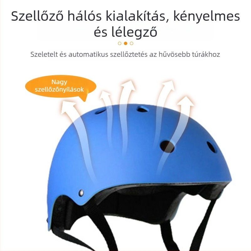 Gyerekeknek szánt védőfelszerelés sisakkal — testreszabható dizájn, logó nyomtatás; ABS héj + védők; gyermekeknek; 7 darabos készlet