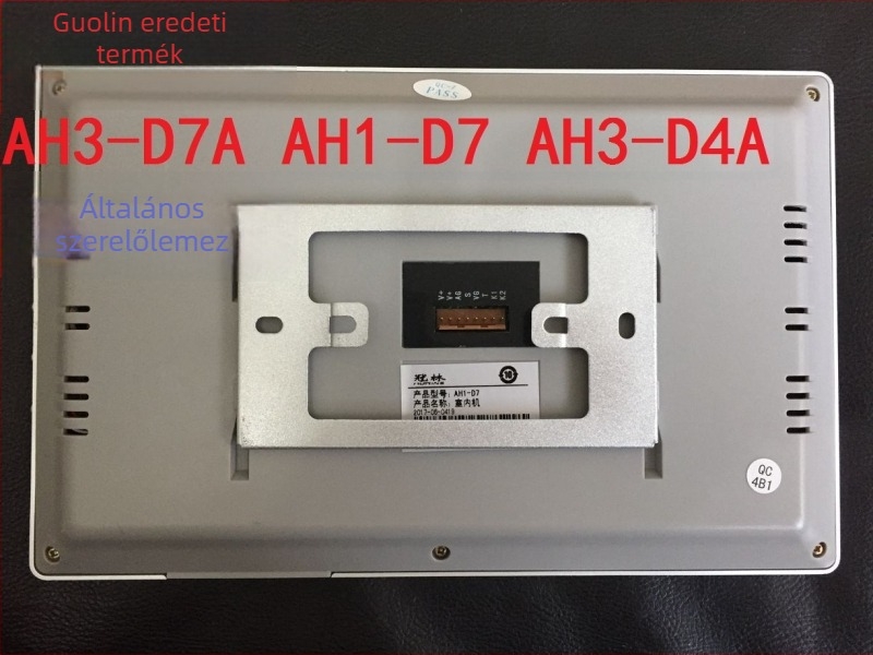 Videó kaputelefon szerelőlemeze (Kompatibilis GL8-F62/F72M; alap GL8-V2; Beltéri egység tartó AH8-E81M)