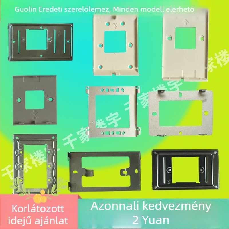 Videó kaputelefon szerelőlemeze (Kompatibilis GL8-F62/F72M; alap GL8-V2; Beltéri egység tartó AH8-E81M)
