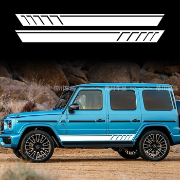 Kasusi Mercedes-Benz G-Class W463 karosszéria matrica geometriai mintázat, ragasztó oldalsó dekor