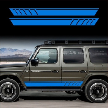 Kasusi Mercedes-Benz G-Class W463 karosszéria matrica geometriai mintázat, ragasztó oldalsó dekor