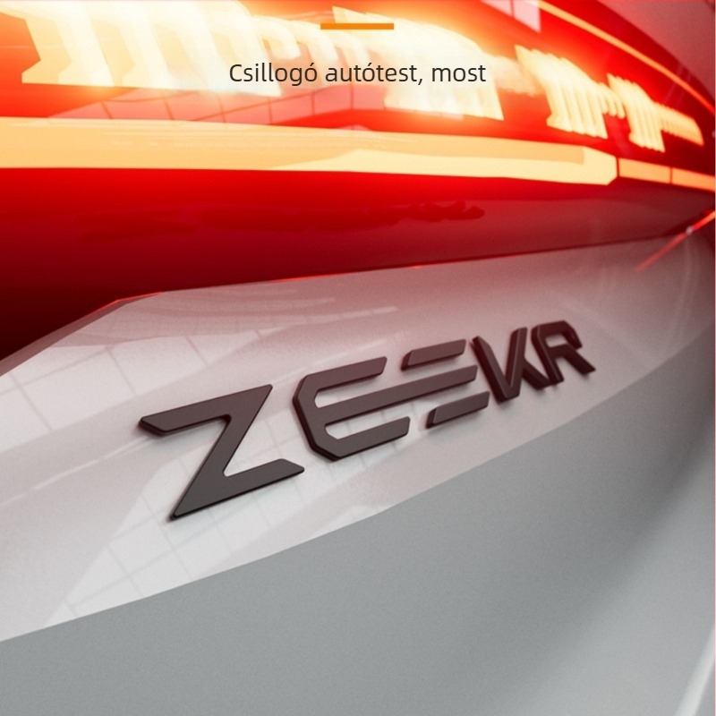 Zeekr 001/007 karosszériás matrica – cinkötvözet, ragasztóval történő felszerelés, LEIXIN, matt fémhatás, sportos stílus