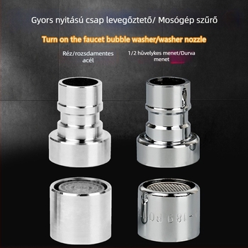 Gyorsnyitó csaptelep, teljes réz test, kerámia szelepcsap, CE tanúsítvány