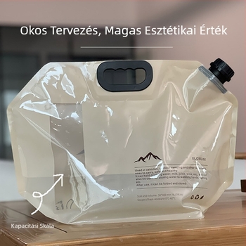 Összecsukható víztartó táska kültéri használatra, PE műanyag, testreszabható feldolgozás, licencelhető magánmárka