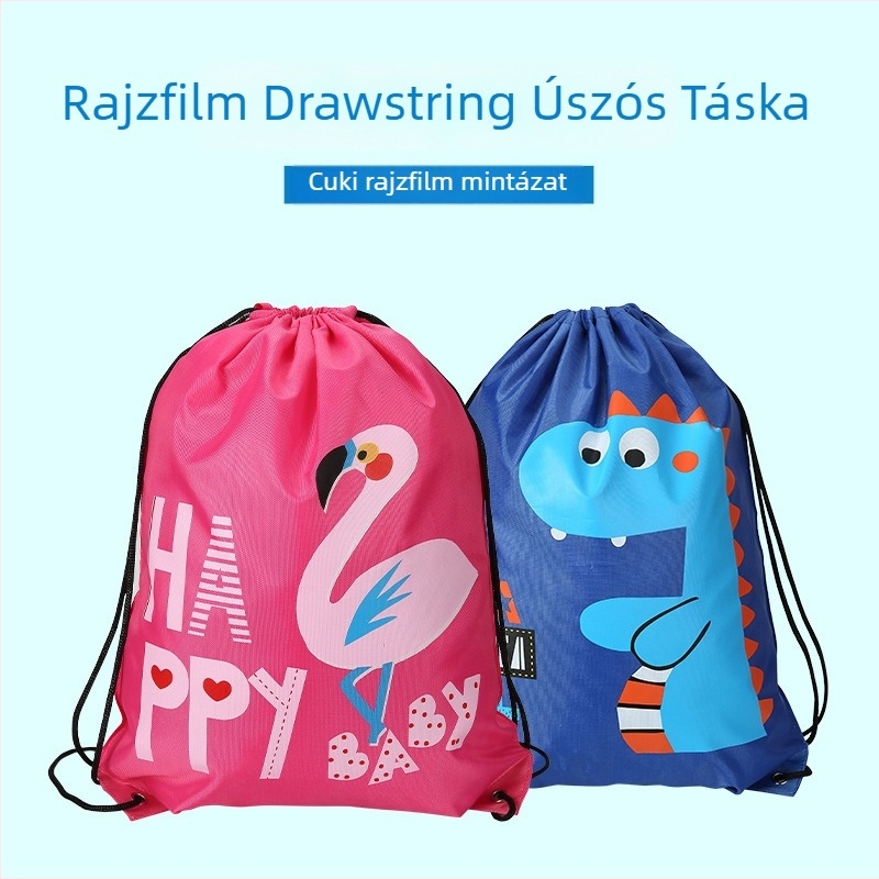 Kültéri húzós hátizsák, uniszex, Feather Márka, Oxford anyag, poliészter, Outdoor stílus