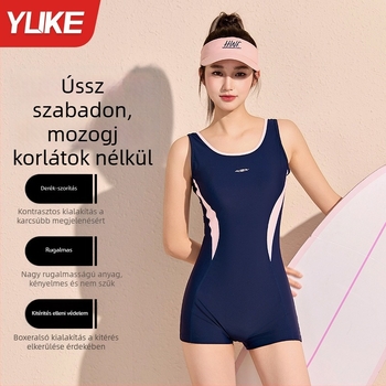 Női egyrészes sportos úszóruha medencés versenyzéshez, gyorsan száradó, magas rugalmasságú, tartós.