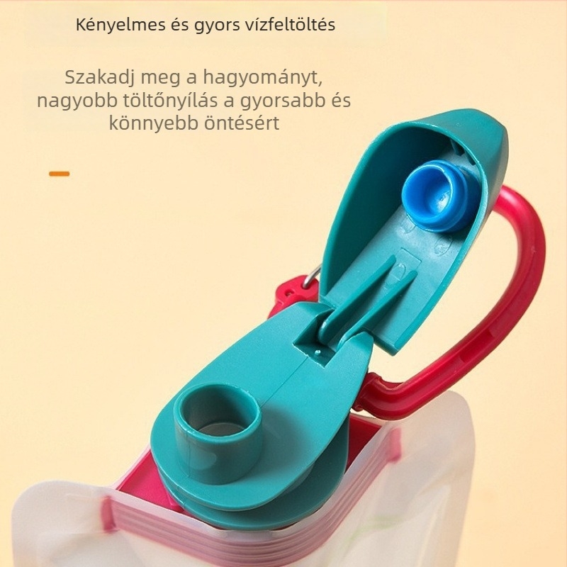 Összecsukható víz táska – anyag: selyem virág, PVC konstrukció, logó nélküli, első osztályú termék