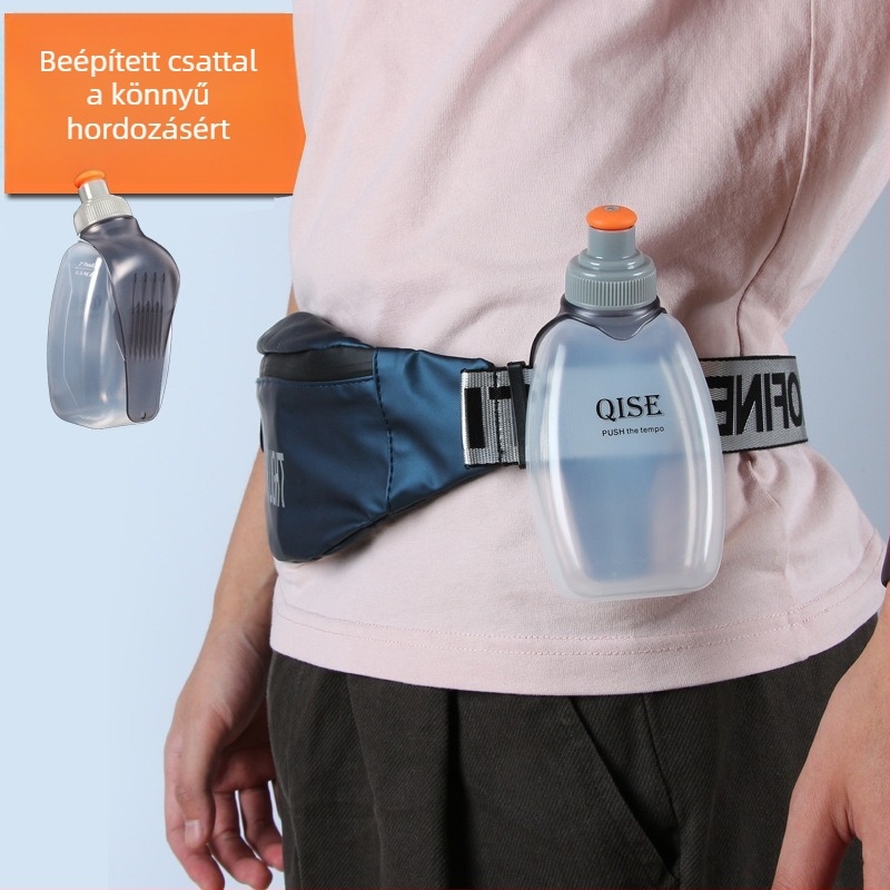 QISE sport kulacs 250ml, PP műanyag, élelmiszer-minőségű, logóval ellátott