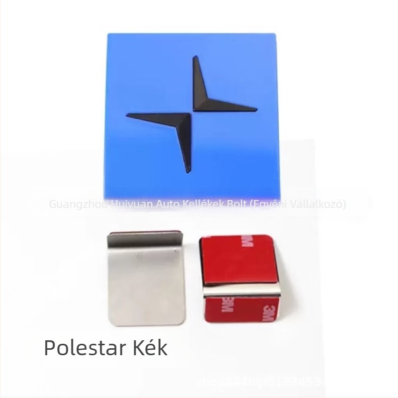 Autómatrica Volvo/Polestar: dekoratív címke a középső hálóhoz és a hátsó karosszériához, kettős használat — ABS anyag; ragasztóval történő felhelyezés; minta a képen látható; testreszabás elérhető