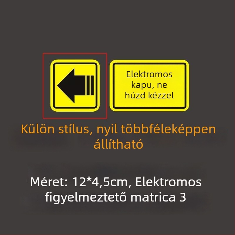 Hátsó ajtó matricája, PET anyag, szöveges minta, öntapadó hátoldal, testreszabható