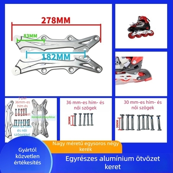 Gyerekeknek kés tartó roller cipőkhöz, egysoros, alumínium ötvözet banán tartó
