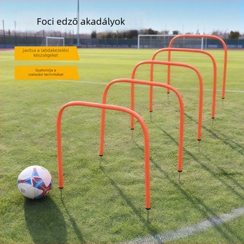 Mobil futballív edzőív – kis kapu és akadályjelző a lövésekhez, cselezéshez és passzoláshoz