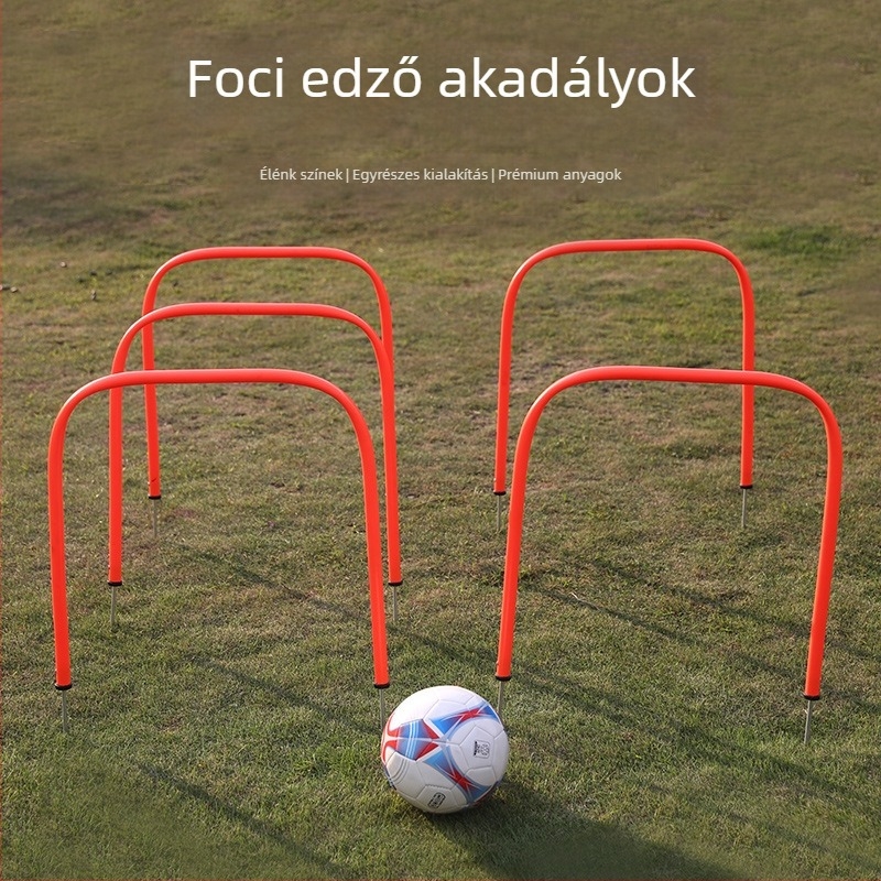 Mobil futballív edzőív – kis kapu és akadályjelző a lövésekhez, cselezéshez és passzoláshoz