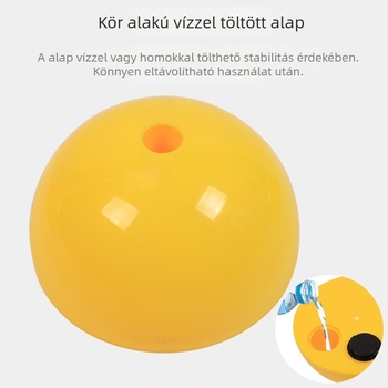 Futball-edzés jelzőrúdsor vízzel töltött alapzattal és csipeszekkel — ABS, PVC, testreszabható Nai Force edzéssegédeszköz futballhoz, sarokzászló készlet
