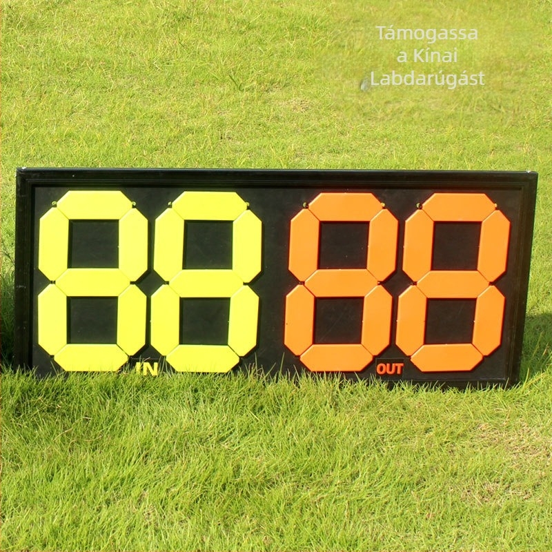 MAICCA Futball csere tábla, Kétoldalas 4 számjegyű scoreboard, PVC