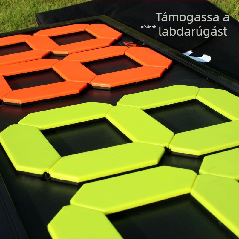 MAICCA Futball csere tábla, Kétoldalas 4 számjegyű scoreboard, PVC