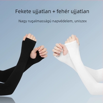 Jégselyem ujjvédők napvédő, nyári kerékpározáshoz, légáteresztő, UV védelem, nőknek, felirat nélküli