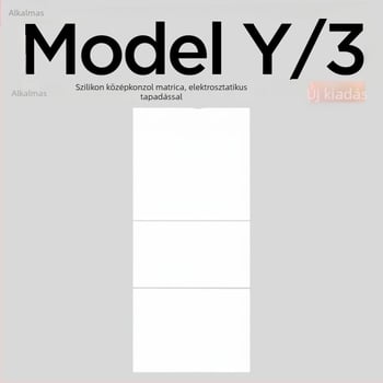 Szilikon központi kezelőpanel védő a Tesla Model Y és Model 3 számára – karcolásálló és kopásálló