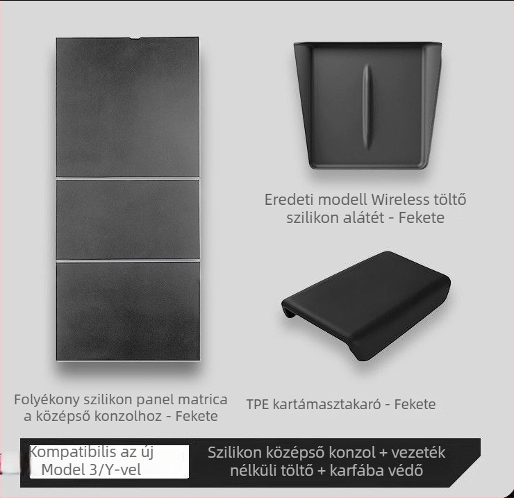 Szilikon központi kezelőpanel védő a Tesla Model Y és Model 3 számára – karcolásálló és kopásálló