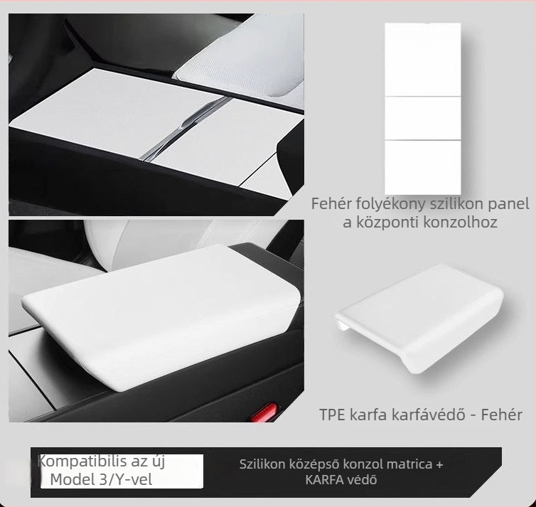 Szilikon központi kezelőpanel védő a Tesla Model Y és Model 3 számára – karcolásálló és kopásálló