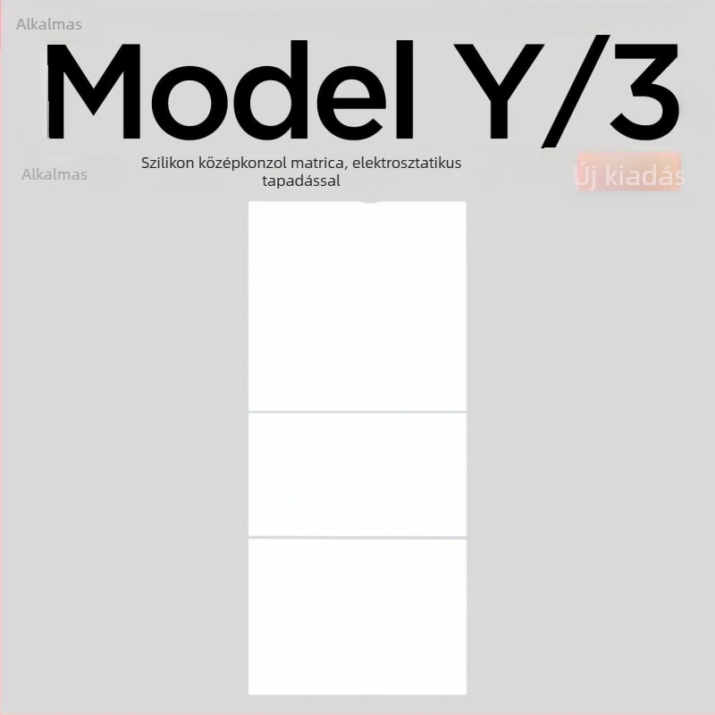 Szilikon központi kezelőpanel védő a Tesla Model Y és Model 3 számára – karcolásálló és kopásálló